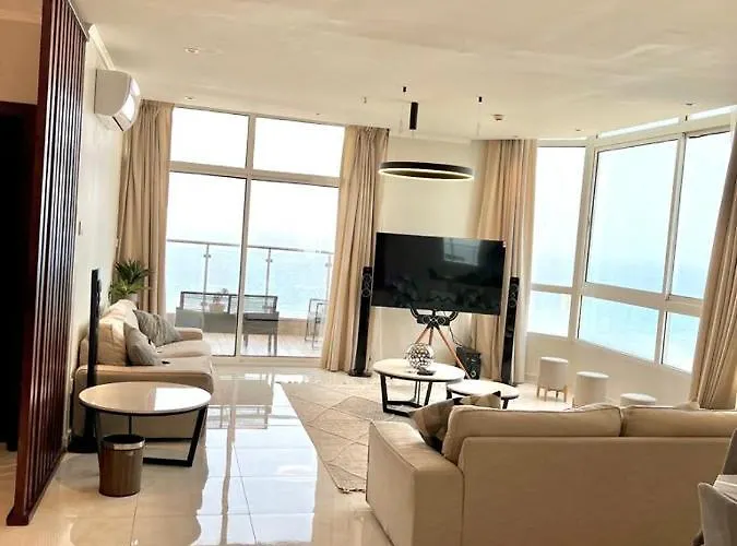 شقة فاخرة Vip مطلة على البحر برج المسارات